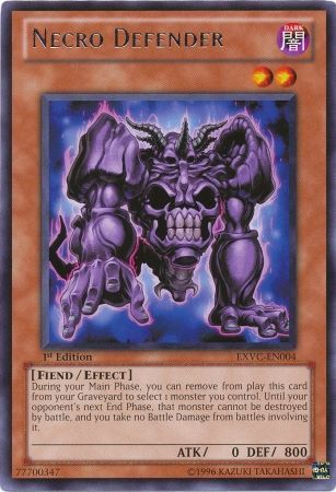 Necro Defender - EXVC-EN004 - Rare 1st Edition Extreme Victory 1st Edition Singles