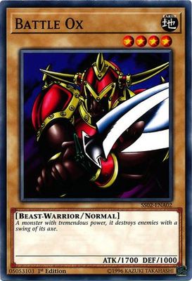 Battle Ox - SS02-ENA02 - Common 1st Edition Speed Duel Starter Decks: Duelists of Tomorrow Singles (espanol)