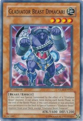Gladiator Beast Dimacari - GLAS-EN023 - Common 1st Edition Gladiator&#39;s Assault [GLAS] 1st Edition Singles