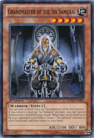 Grandmaster of the Six Samurai - SDWA-EN002 - Common 1st Edition Structure Deck: Samurai Warlords 1st Edition Singles