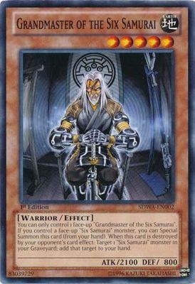 Grandmaster of the Six Samurai - SDWA-EN002 - Common 1st Edition Structure Deck: Samurai Warlords 1st Edition Singles (espanol)