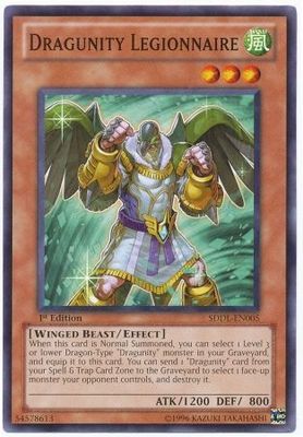 Dragunity Legionnaire - SDDL-EN005 - Common 1st Edition Structure Deck: Dragunity Legion [SDDL] 1st Edition Singles