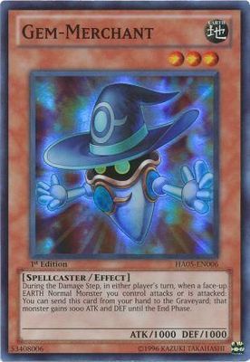Gem-Merchant - HA05-EN006 - Super Rare 1st Edition Hidden Arsenal 5 1st Edition Singles (espanol)