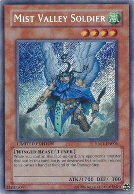 Mist Valley Soldier - HA01-EN006 - Secret Rare 1st Edition Hidden Arsenal 1 [HA01] 1st Edition Singles