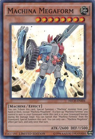 Machina Megaform - NECH-ENS06 - Super Rare 1st Edition The New Challengers (NECH) 1st Edition Singles
