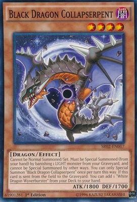 Black Dragon Collapserpent - SR02-EN017 - Common 1st Edition Structure Deck: Rise of the True Dragons 1st Edition Single