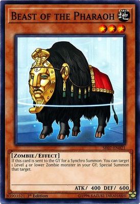 Beast of the Pharaoh - SR07-EN021 - Common 1st Edition Structure Deck: Zombie Horde Singles