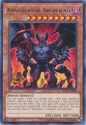 Annihilator Archfiend - IGAS-EN000 - Rare Unlimited Ignition Assault Unlimited Singles