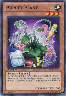 Puppet Plant - YSKR-EN022 - Common 1st Edition Starter Deck: Kaiba Reloaded [YSKR] 1st Edition Singles