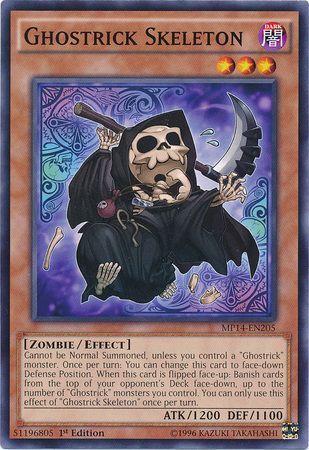 Ghostrick Skeleton - MP14-EN205 - Common 1st Edition Yu-Gi-Oh! 2014 Mega-Tins Singles