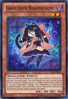 Ghostrick Nekomusume - LVAL-EN023 - Common Unlimited Legacy of the Valiant Unlimited Singles