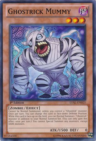 Ghostrick Mummy - LVAL-EN025 - Common 1st Edition Legacy of the Valiant 1st Edition Singles