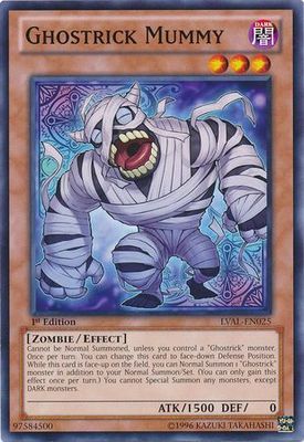 Ghostrick Mummy - LVAL-EN025 - Common 1st Edition Legacy of the Valiant 1st Edition Singles