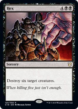 Hex 120/302 Commander 2019 Singles