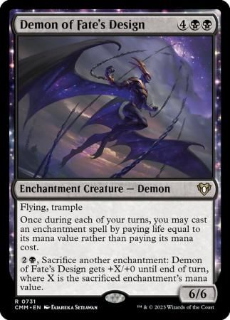 Demon of Fate&#39;s Design 0731 Commander Masters Singles