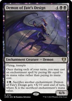 Demon of Fate&#39;s Design 0731 Commander Masters Singles