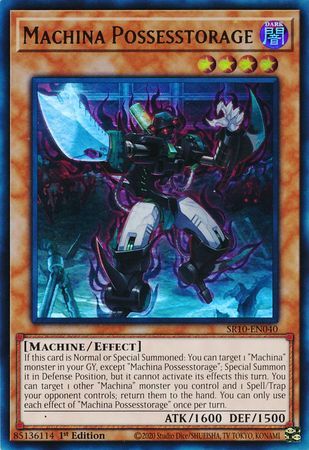 Machina Possesstorage - SR10-EN040 - Ultra Rare 1st Edition Structure Deck: Mechanized Madness 1st Edition Singles