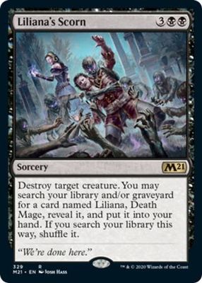 Liliana&#39;s Scorn 329 - Planeswalker Deck Magic 2021 (M21) Singles