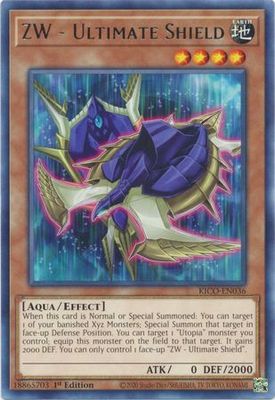 ZW - Ultimate Shield - KICO-EN036 - Rare 1st Edition King&#39;s Court 1st Edition Singles