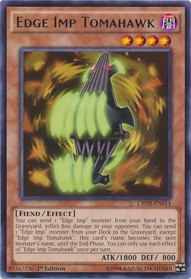 Edge Imp Tomahawk - CROS-EN014 - Rare 1st Edition Crossed Souls 1st Edition Singles (espanol)