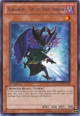 Blackwing - Jin the Rain Shadow - EXVC-EN096 - Rare 1st Edition Extreme Victory 1st Edition Singles