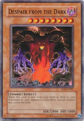Despair from the Dark - SD2-EN007 - Common Unlimited Structure Deck: Zombie Madness [SD2] Unlimited Singles