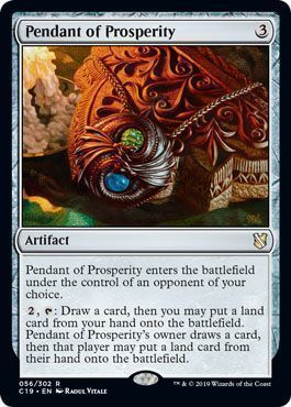 Pendant of Prosperity 056/302 Commander 2019 Singles
