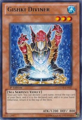 Gishki Diviner - GENF-EN027 - Rare 1st Edition Generation Force 1st Edition Singles