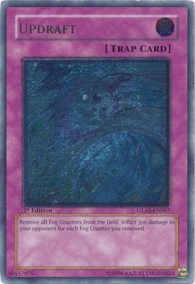 Updraft - GLAS-EN067 - Super Rare 1st Edition Gladiator&#39;s Assault [GLAS] 1st Edition Singles