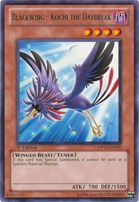 Blackwing - Kochi the Daybreak - DP11-EN010 - Rare 1st Edition Duelist Pack: Crow [DP11]