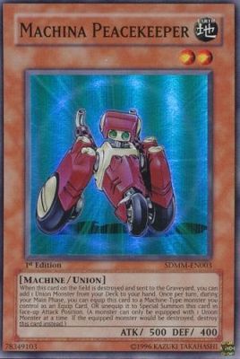 Machina Peacekeeper - SDMM-EN003 - Super Rare 1st Edition Structure Deck: Machina Mayhem 1st Edition Singles