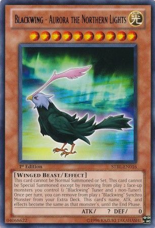 Blackwing - Aurora the Northern Lights - STBL-EN016 - Rare 1st Edition Starstrike Blast 1st Edition Singles