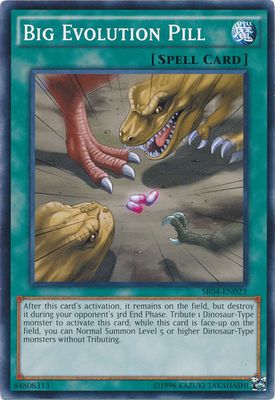 Big Evolution Pill - SR04-EN023 - Common Unlimited Structure Deck: Dinosmasher&#39;s Fury Unlimited Singles (espanol)