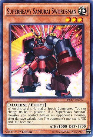 Superheavy Samurai Swordsman - DUEA-EN012 - Common 1st Edition Duelist Alliance 1st Edition Singles