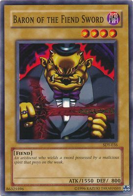 Baron of the Fiend Sword - SDY-036 - Common Unlimited Starter Deck: Yugi [SDY] Unlimited Singles