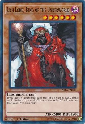Lich Lord, King of the Underworld - SR06-EN005 - Common 1st Edition Lair of Darkness 1st Edition Singles(espanol)
