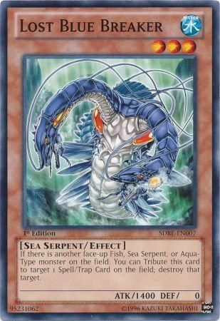 Lost Blue Breaker - SDRE-EN007 - Common 1st Edition Structure Deck: Realm of the Sea Emperor 1st Edition Singles