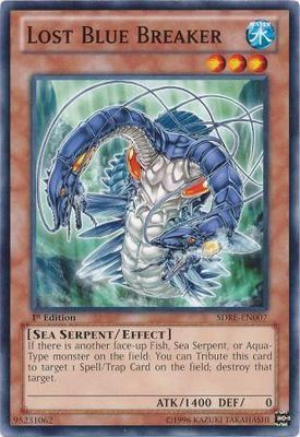 Lost Blue Breaker - SDRE-EN007 - Common 1st Edition Structure Deck: Realm of the Sea Emperor 1st Edition Singles