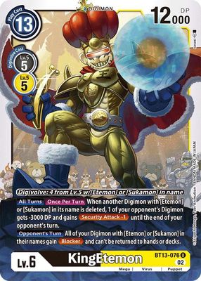 KingEtemon - Versus Royal Knights (BT13) Versus Royal Knights