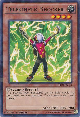 Telekinetic Shocker - BP03-EN048 - Shatterfoil Rare 1st Edition Battle Pack 3: Monster League Shatterfoil Rare 1st Edition Singles