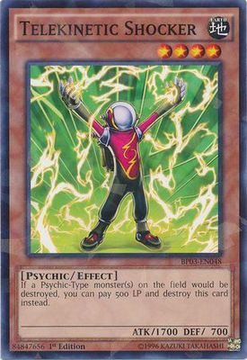 Telekinetic Shocker - BP03-EN048 - Shatterfoil Rare 1st Edition Battle Pack 3: Monster League Shatterfoil Rare 1st Edition Singles