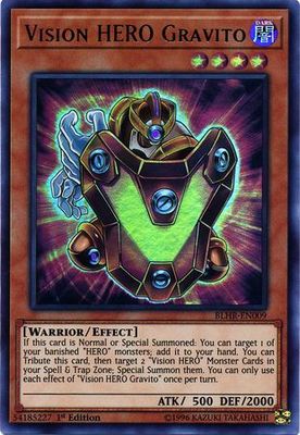 Vision HERO Gravito - BLHR-EN009 - Ultra Rare 1st Edition Battles of Legend: Hero&#39;s Revenge Singles
