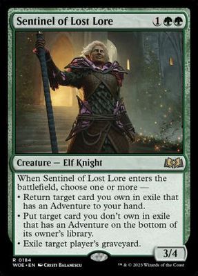 Sentinel of Lost Lore 0184 Wilds of Eldraine Singles