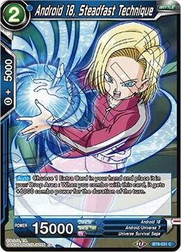 Android 18, Steadfast Technique - Universal Onslaught (DBS-B09) Universal Onslaught