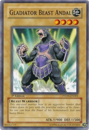 Gladiator Beast Andal - PTDN-EN001 - Common 1st Edition Phantom Darkness [PTDN] Singles