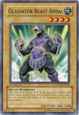 Gladiator Beast Andal - PTDN-EN001 - Common 1st Edition Phantom Darkness [PTDN] Singles