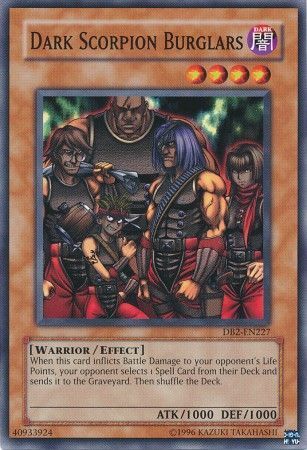 Dark Scorpion Burglars - DB2-EN227 - Common Dark Beginning 2 DB2