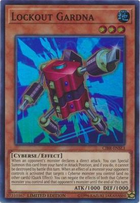 Lockout Gardna - CIBR-ENSE3 - Super Rare Limited Yu-Gi-Oh! Promo Cards