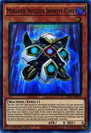 Meklord Nucleus Infinity Core - LED7-EN018 - Super Rare 1st Edition Legendary Duelists: Rage of Ra 1st Edition Singles