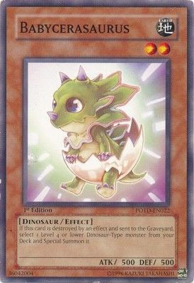 Babycerasaurus - POTD-EN022 - Common 1st Edition Power of the Duelist [POTD] 1st Edition Singles